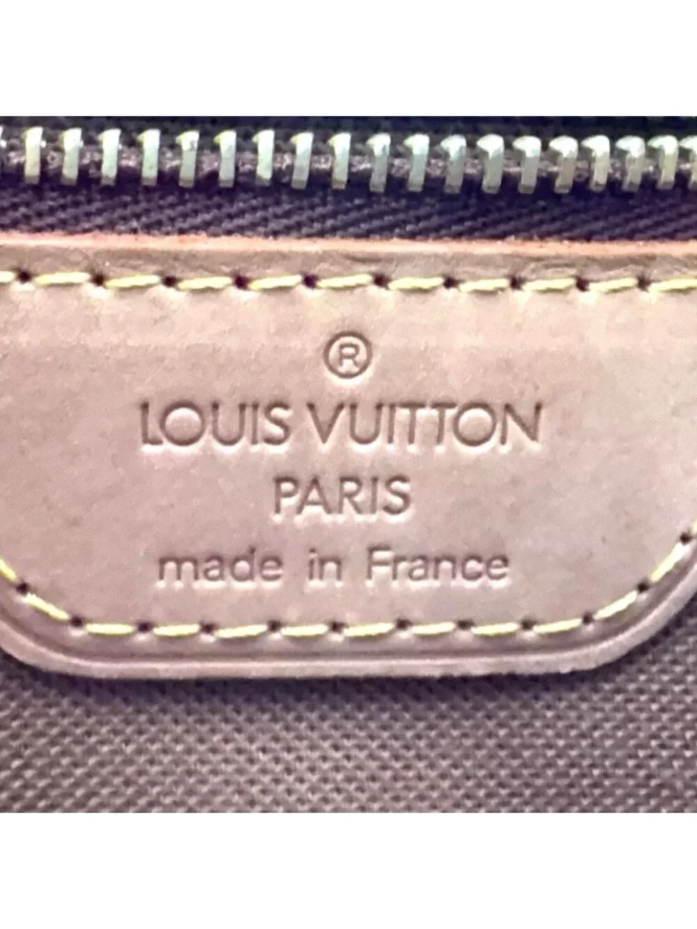 Louis Vuitton Cabas Piano Monogram Leather Brown Light Tote Gold